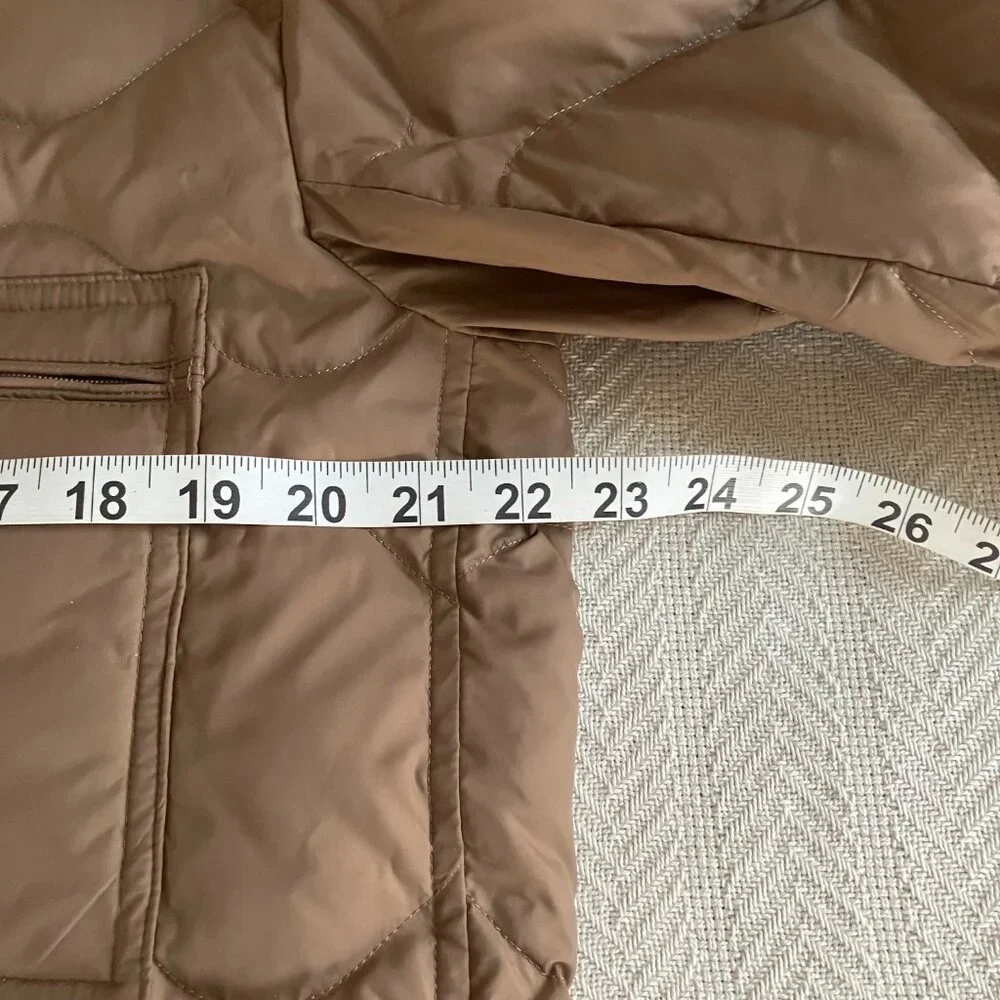 Lemaire Uniqlo U Recycled Down Jacket 34 Brown Size M - Picture 7 of 12